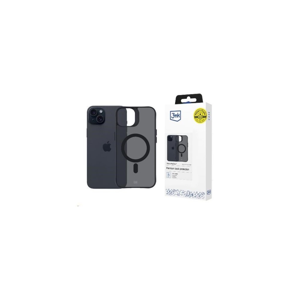 3mk ochranný kryt Smoke MagCase pro řadu Apple iPhone 15
