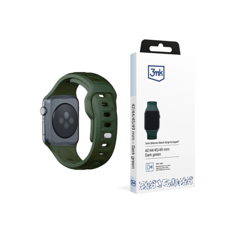 3mk řemínek Watch Strap pro Apple 42/44/45/49 mm Dark Green