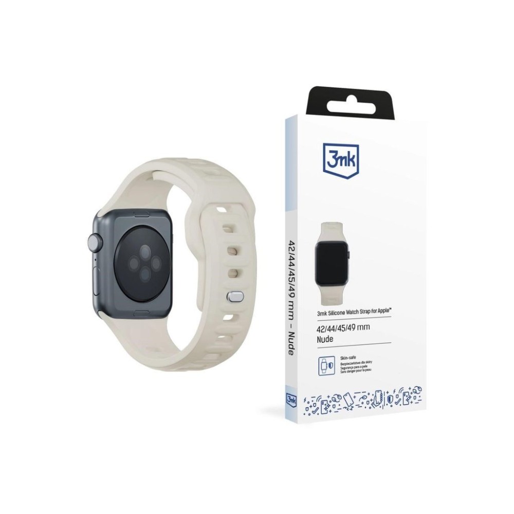 3mk řemínek Watch Strap pro Apple 42/44/45/49 mm Nude