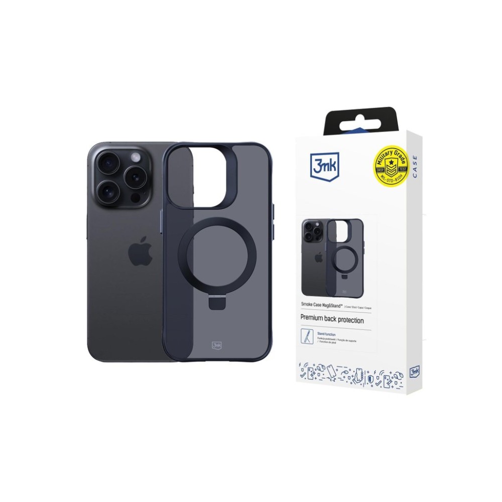 3mk ochranný kryt Smoke Case Mag&Stand pro Apple iPhone 16E/ iPhone 17E