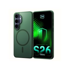 3mk ochranný kryt Smoke MagCase Green pro Samsung Galaxy S26