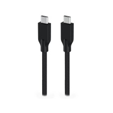 GENIUS nabíjecí kabel ACC-C2CC-3A, USB-C na USB-C, 3A, PD60W, opletený, černý
