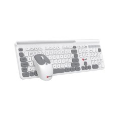 C-TECH klávesnice s myší, Bezdrátový set 2.4GHz, CZ