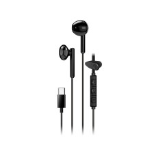 GENIUS sluchátka HS-M366 headset, mikrofon, USB-C, rotáční klip, černá