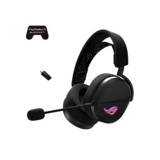 ASUS sluchátka ROG Pelta, Bezdrátové BT a RF 2.4GHz, ARGB, černá