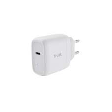 TRUST nabíječka 45W Maxo, USB-C, Nabíječka do zdi, 2m USB-C kabel, bílá