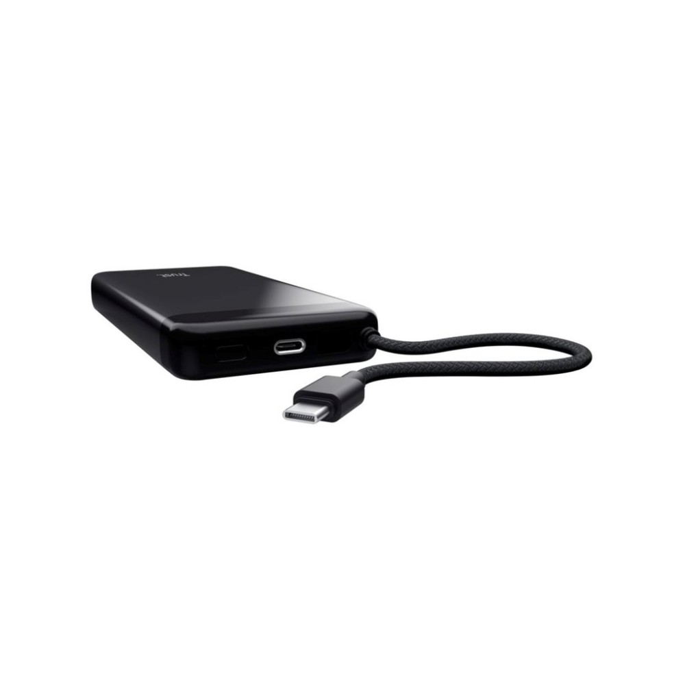 TRUST Powerbanka Fiera, 20000 mAh, S kabelem, 2x USB-C, černá