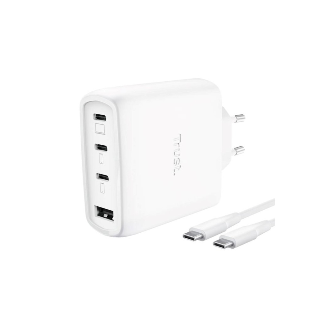 TRUST GaN Nabíječka MAXO 65W, 3xUSB-C,1xUSB-A