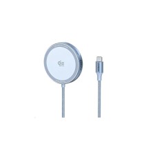 UGREEN magnetická bezdrátová nabíječka MagFlow Qi2.2 25W, MagSafe, stříbrná