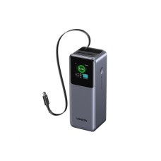 UGREEN powerbanka s rychlým nabíjením 20000mAh 3-port s displejem, Li-ion, 165W, 2x USB-C, 1x USB-A, stříbrná