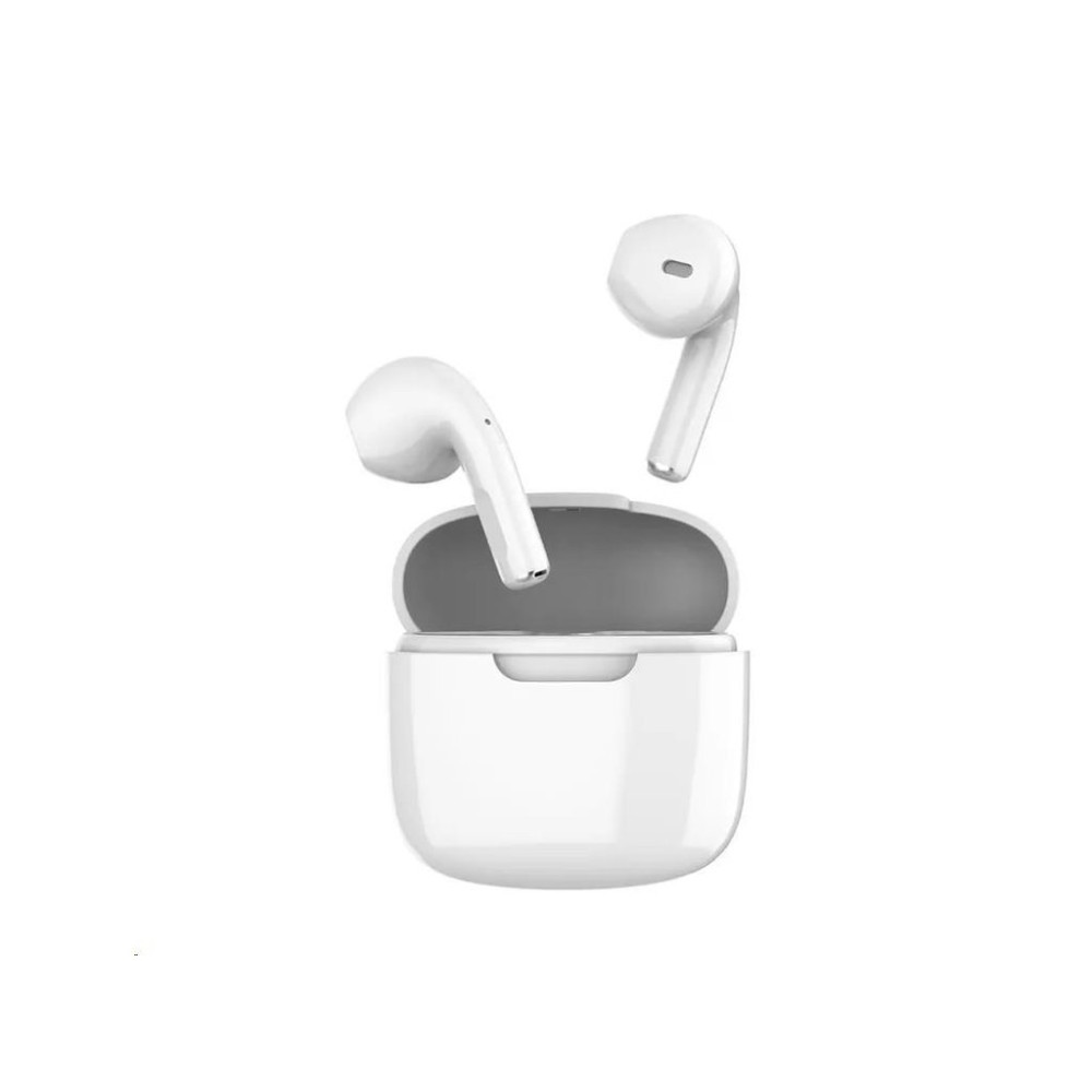 Orava bezdrátová sluchátka s mikrofonem, USB-C, dotykové ovládání, do uší, IPX3, bílá
