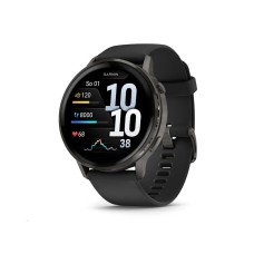 Garmin Venu® 4 - 45 mm Slate a Černý silikonový řemínek