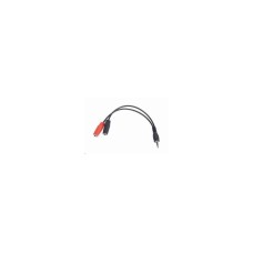 GEMBIRD Kabel rozdvojka jack 3,5mm (4 pólový) na 2x3,5mm M/F, 20cm, černý