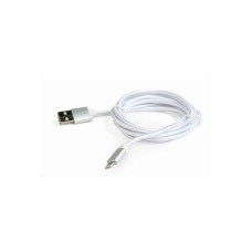 GEMBIRD Kabel USB 2.0 Lightning (IP5 a vyšší) nabíjecí a synchronizační kabel, opletený, 1,8m, stříbrný, blis