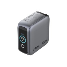 VERBATIM Mini GaN Nabíječka s displejem 100W, 2xUSB-C, 1xUSB-A, šedá