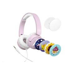 LAMAX SoundKid1 - náhlavní sluchátka - růžová