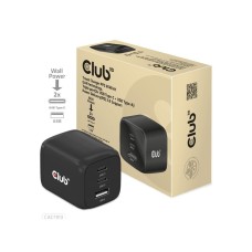 Club3D cestovní nabíječka 65W GAN technologie, 3 porty (2xUSB-C + USB-A), PPS, Power Delivery(PD) 3.0 Support