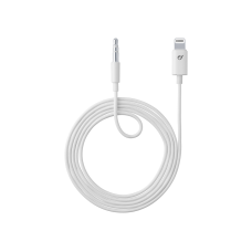 Audio kabel Cellularline Lightning na 3,5 mm jack (MFi), bílý