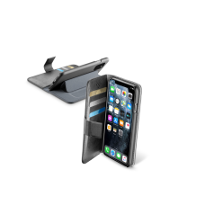 Pouzdro typu kniha CellularLine Book Agenda pro Apple iPhone 11 Pro Max, černé
