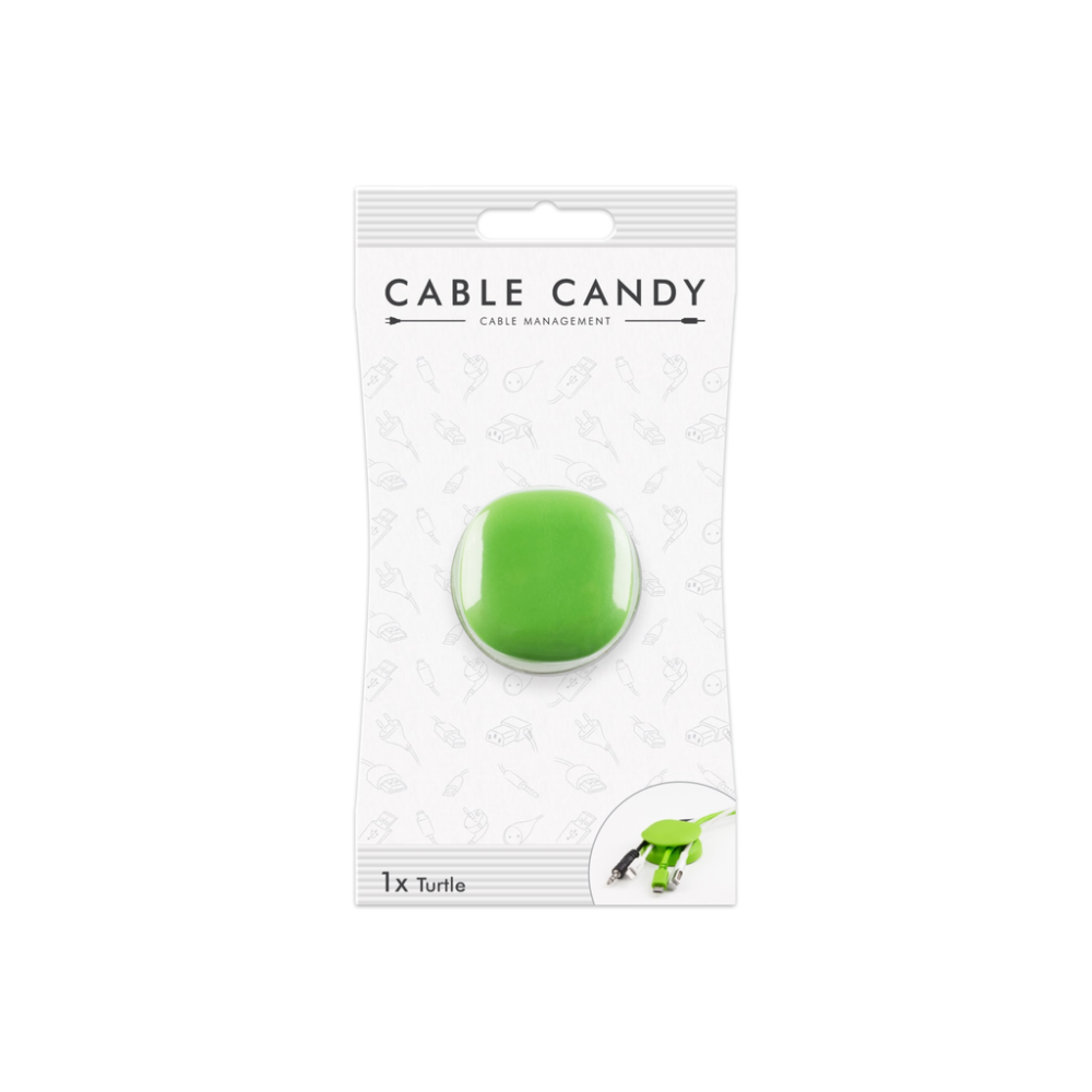 Cable Candy Turtle – kabelový organizér, zelený