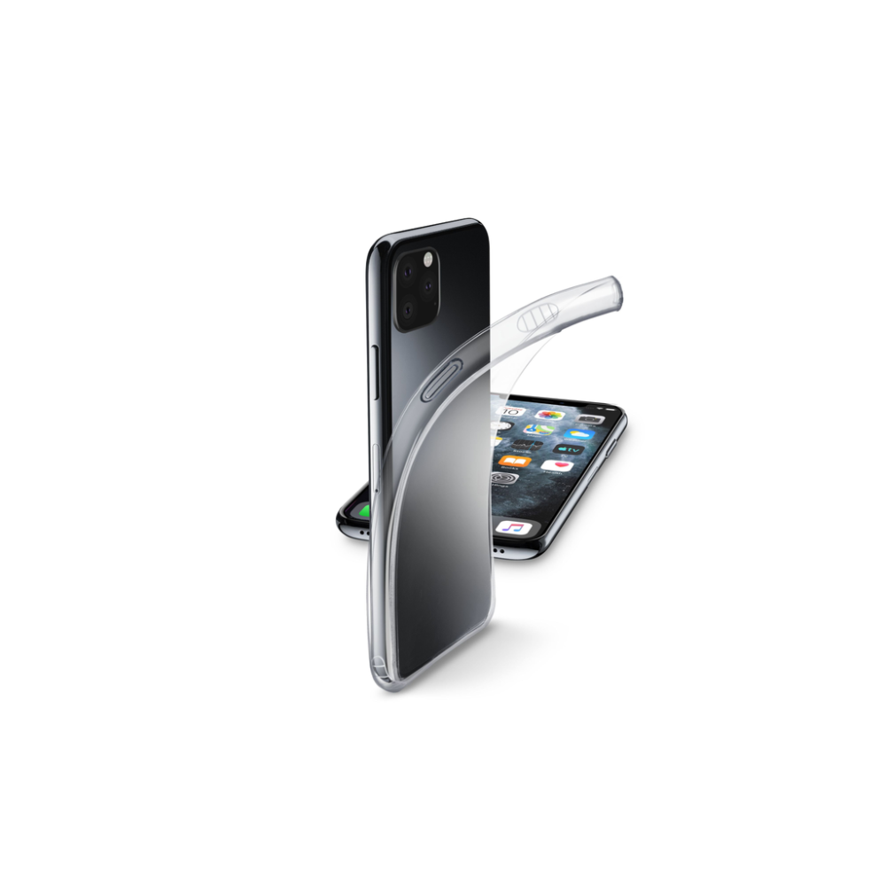 Extratenký zadní kryt CellularLine Fine pro Apple iPhone 11 Pro, transparentní