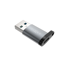 Redukce z hliníku FIXED Link USB-C na USB-A, šedá