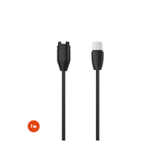 Nabíjecí USB-C kabel FIXED pro Garmin Fenix 5/6/7/7X/8, Epix, Venu 2/3/3S, Vívoactive 3/4/5, černý