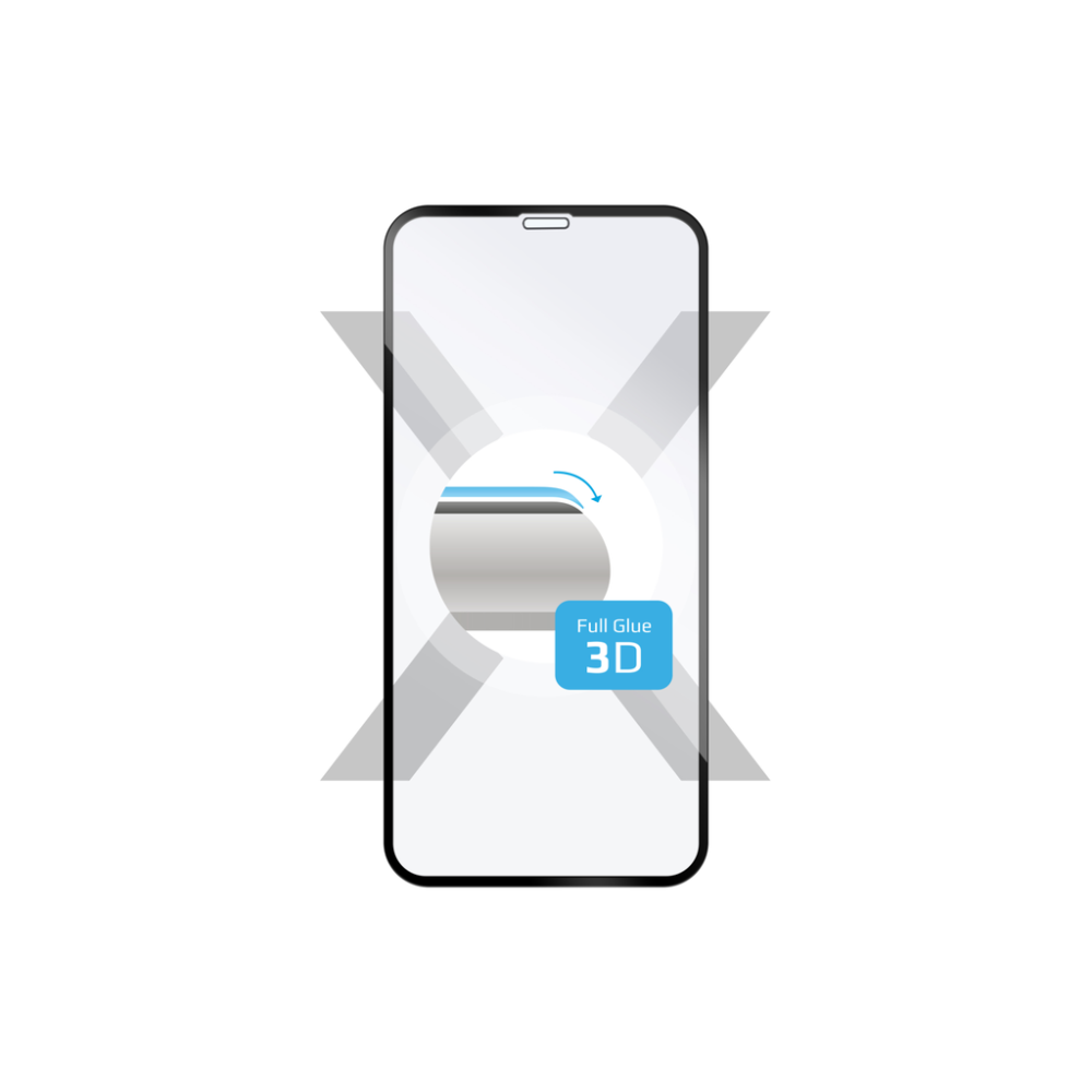 Ochranné tvrzené sklo FIXED 3D Full-Cover pro Apple iPhone XR/11, černé