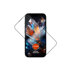 Prémiové ochranné tvrzené sklo FIXED Armor s aplikátorem pro Apple iPhone 15 Plus, černé