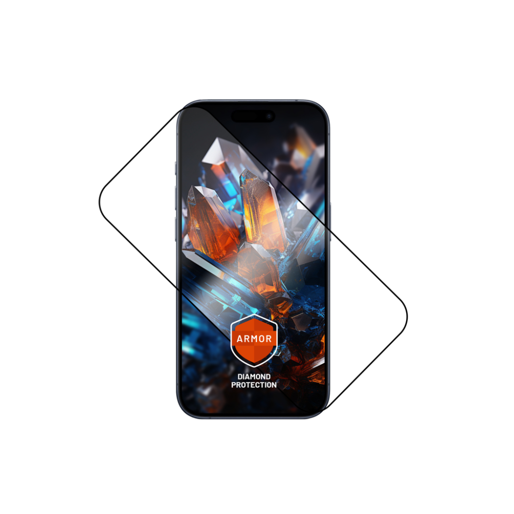 Ultra odolné tvrzené sklo FIXED Armor s Anti-dust aplikátorem a AR vrstvou pro Apple iPhone 17 Pro, černé