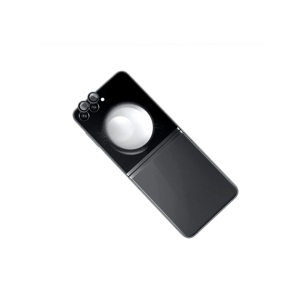 Ochranná skla čoček fotoaparátů FIXED Camera Glass pro Samsung Galaxy Z Flip 6, černá