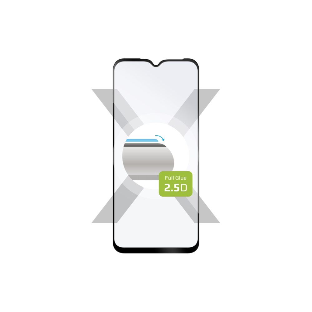 Ochranné tvrzené sklo FIXED Full-Cover pro Samsung Galaxy A14/A14 5G, černé