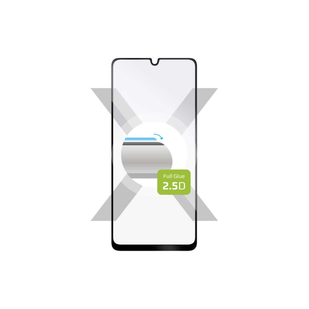 Ochranné tvrzené sklo FIXED Full-Cover pro Samsung Galaxy A32, černé