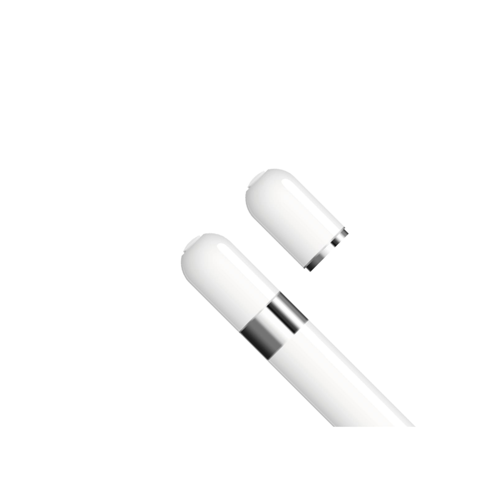 Náhradní čepička FIXED Pencil Cap pro Apple Pencil 1. generace, bílá