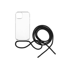 Pouzdro FIXED Pure Neck s černou šňůrkou na krk pro Apple iPhone 15 Plus