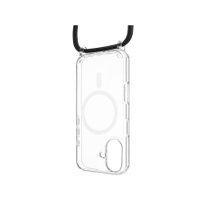 Pouzdro FIXED MagPure Neck s černou šňůrkou na krk pro Apple iPhone 16 Plus