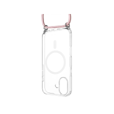 Pouzdro FIXED MagPure Neck s růžovou šňůrkou na krk pro Apple iPhone 17