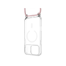 Pouzdro FIXED MagPure Neck s růžovou šňůrkou na krk pro Apple iPhone 17 Pro