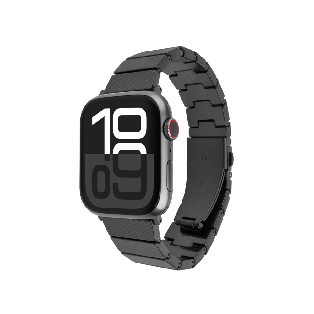 Resinový řemínek FIXED Resin Strap pro Apple Watch 44/45/46/49mm, Carbon Black
