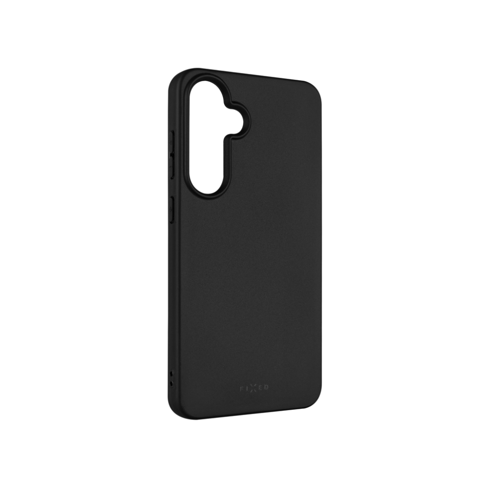 Zadní pogumovaný kryt FIXED Story pro Samsung Galaxy S24 FE, černý