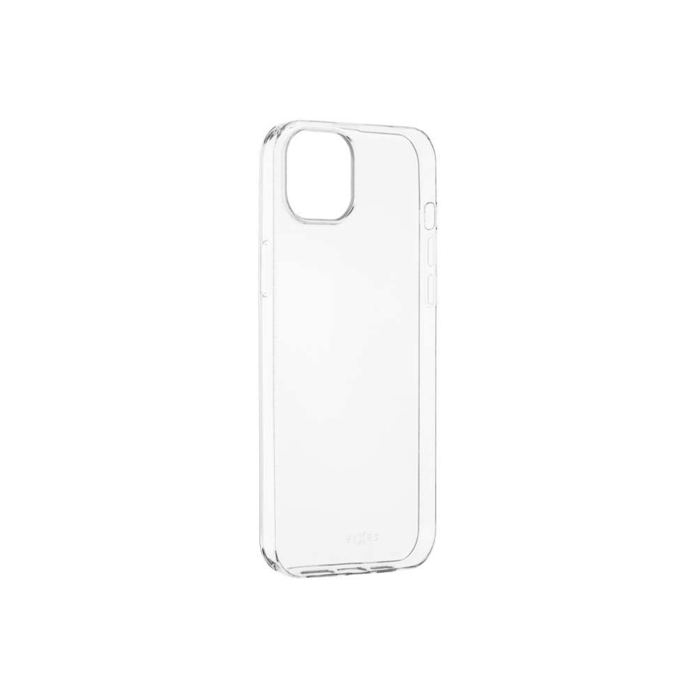 Ultratenký TPU gelový kryt FIXED Story Slim pro Apple iPhone 15, 0,6 mm, čirý