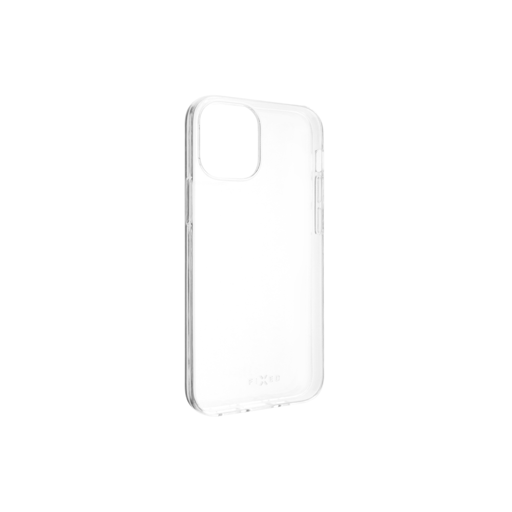 Ultratenký TPU gelový kryt FIXED Story Slim pro Apple iPhone 12 mini, 0,6 mm, čirý