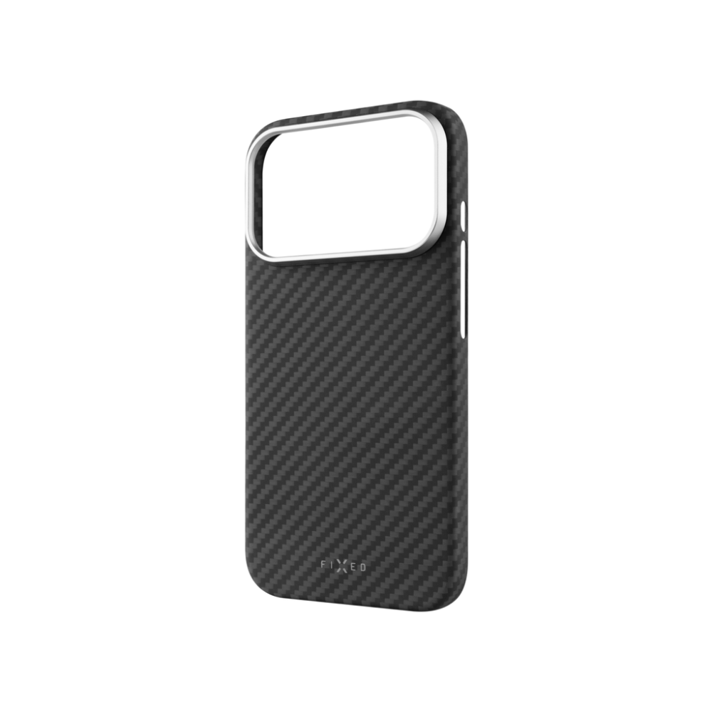 Aramidový kryt FIXED MagVelar s MagSafe pro iPhone 17 Pro, černý