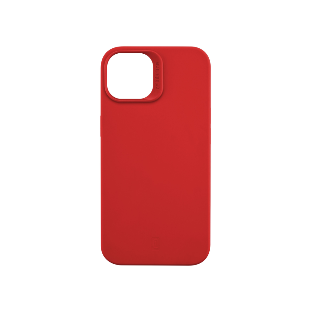 Ochranný silikonový kryt Cellularline Sensation pro Apple iPhone 14 Plus, červený