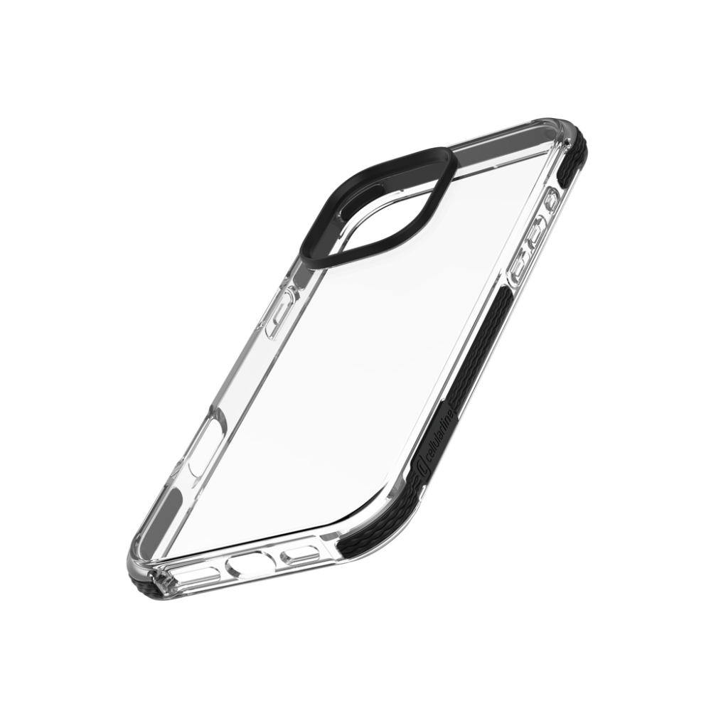 Ultra ochranné pouzdro Cellularline Tetra Force Strong Guard pro Apple iPhone 16 Pro, 2 stupně ochrany, transparentní